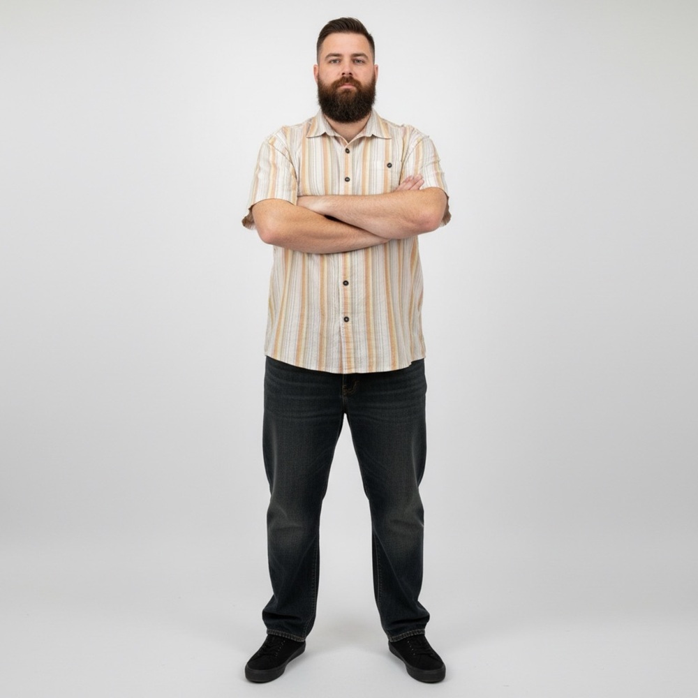 Patagonia Men's Puckerware Seersucker Striped Short Sleeve Button Down Shirt - Picture 5 of 10